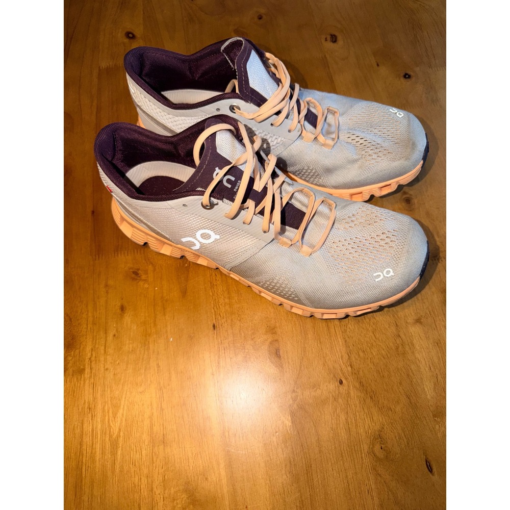 On Running Cloud X Silver Almond Women Running Shoes Sneakers W10